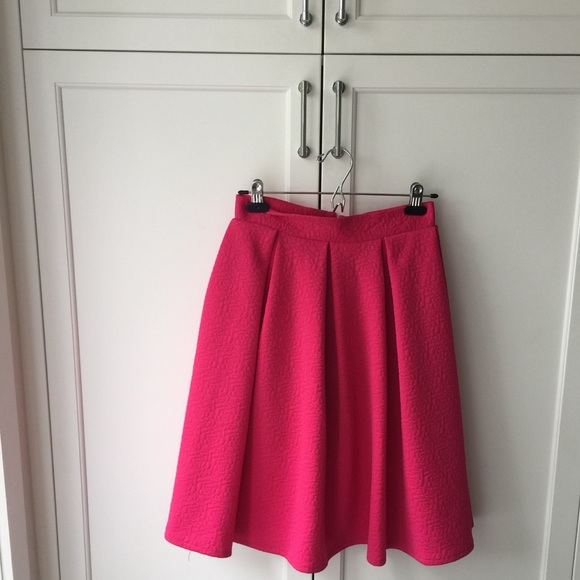 Embossed Chicwish Pink Skirt - Picture 3 of 5